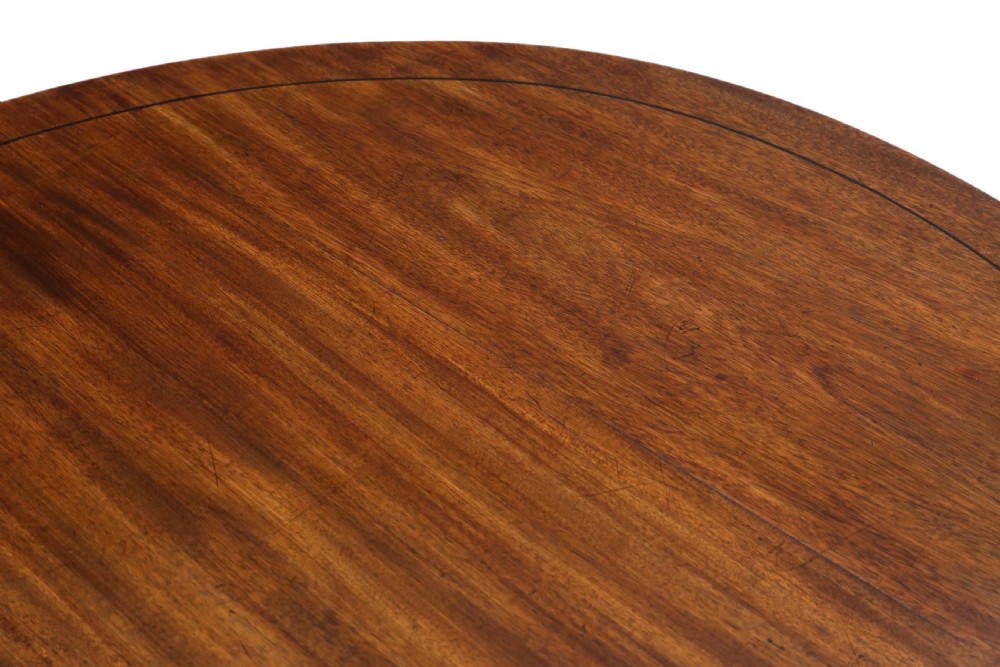 19th Century mahogany extending pedestal dining table View IV