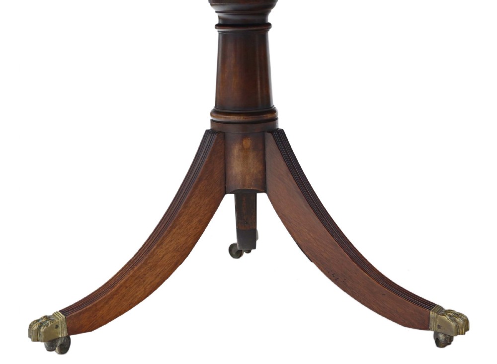 19th Century mahogany extending pedestal dining table View VI