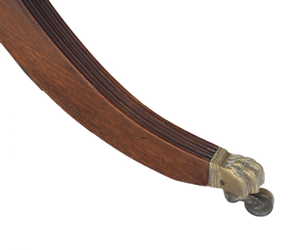 19th Century mahogany extending pedestal dining table View VII