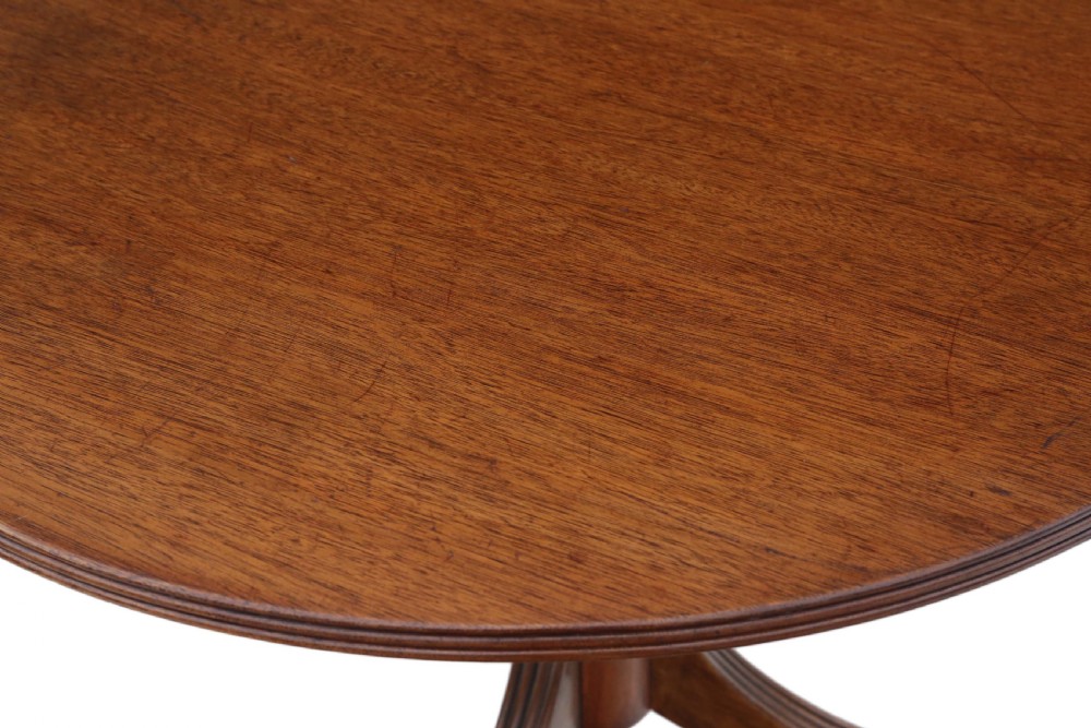 Mahogany extending pedestal dining table View III