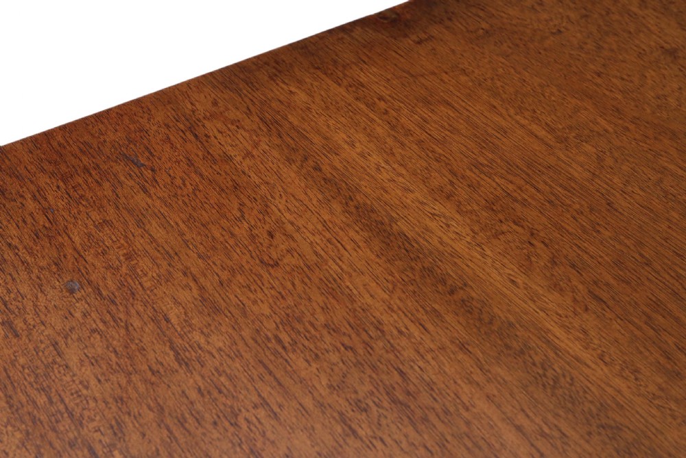 Mahogany extending pedestal dining table View IV