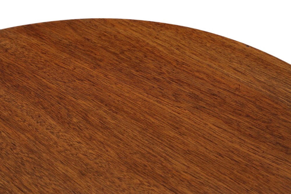 Mahogany extending pedestal dining table View V
