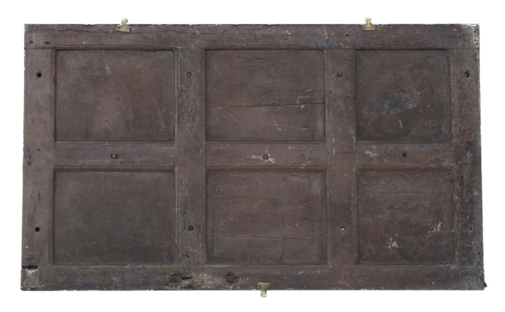 Georgian oak wall hall, coat or hat stand View VI
