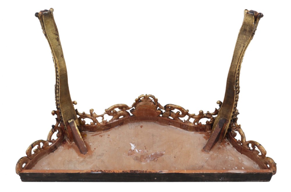 Gilt and marble console table View X