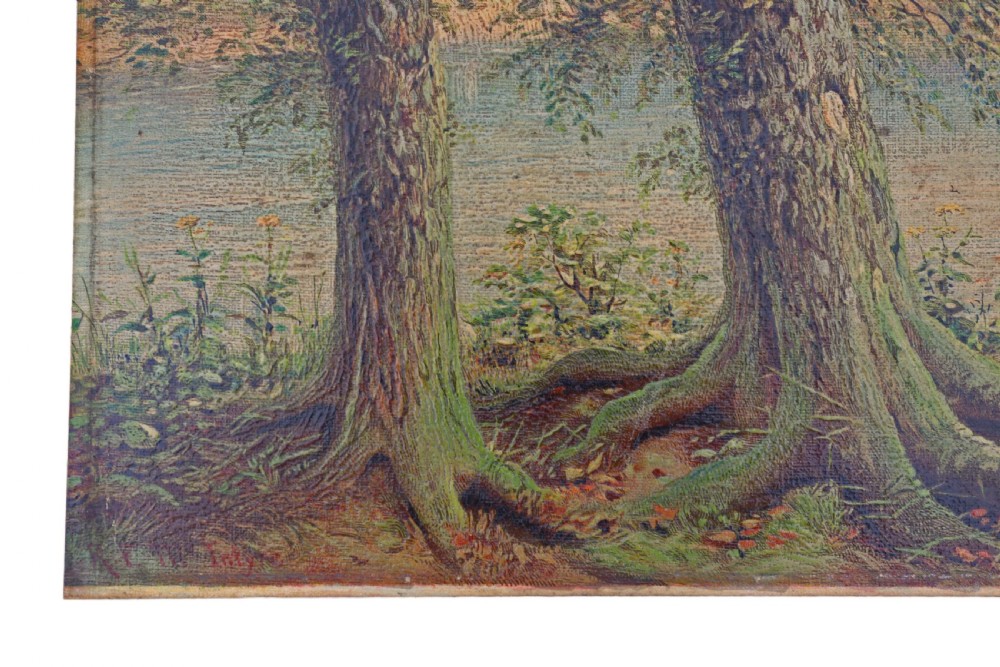 Antique oil painting Robert Finlay McIntyre View IV