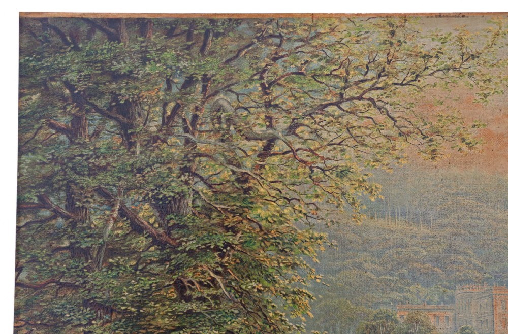 Antique oil painting Robert Finlay McIntyre View V