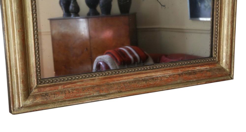 19th Century large gilt overmantle wall mirror View VI