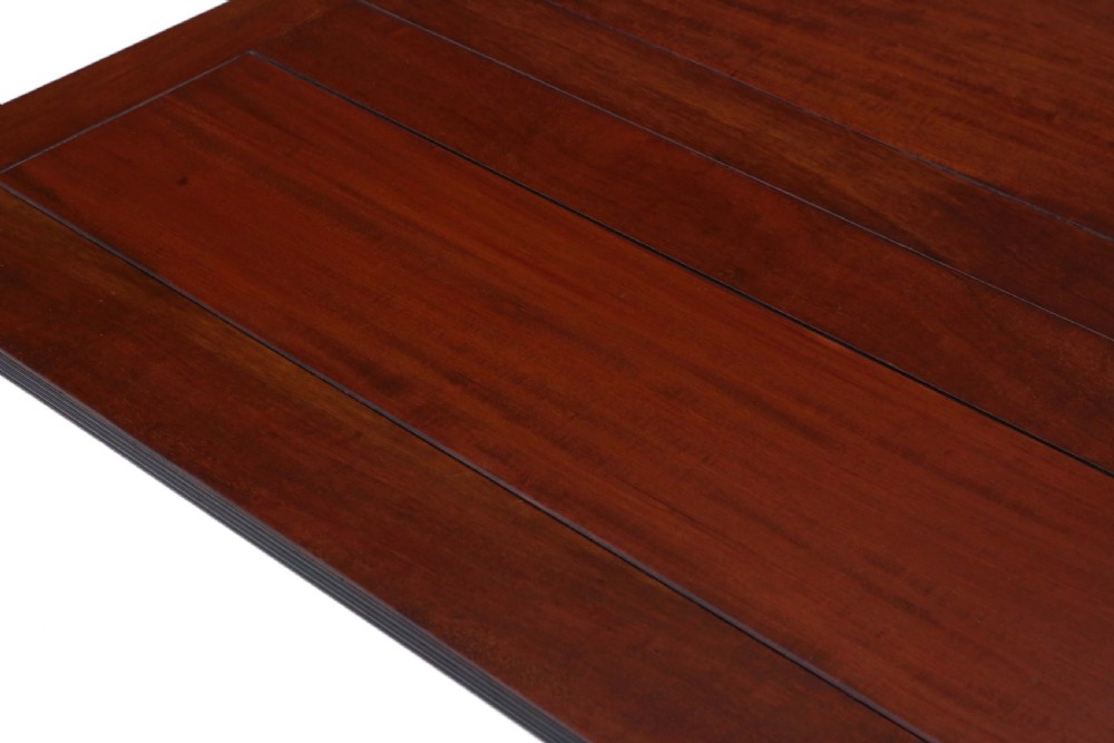 Victorian mahogany draw-leaf extending dining table View IV