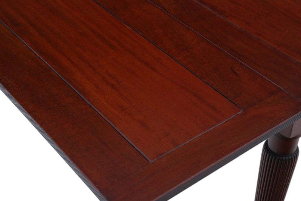 Victorian mahogany draw-leaf extending dining table View VI