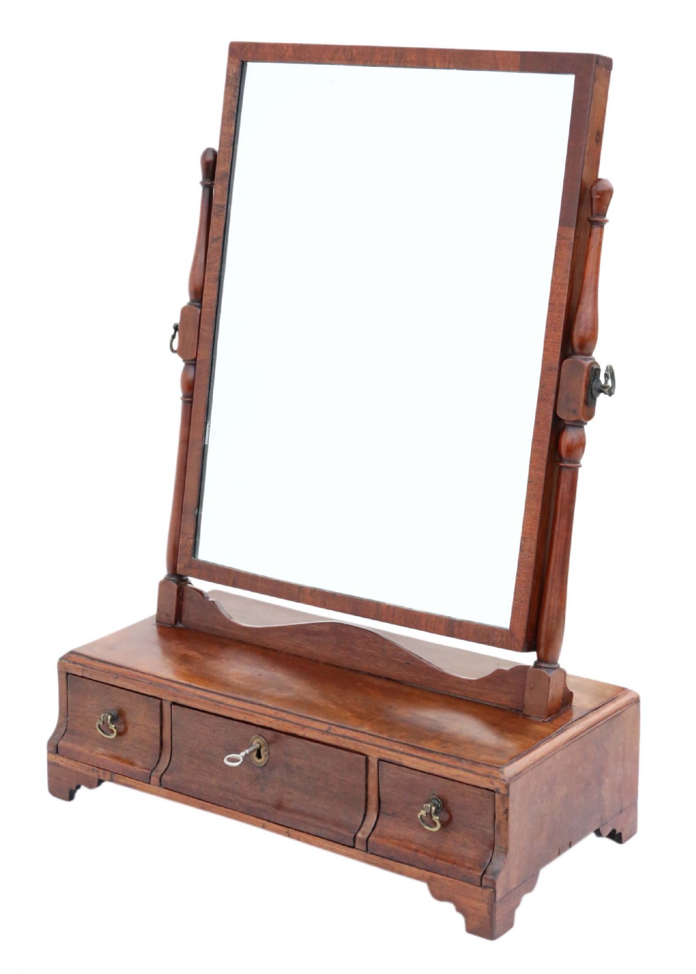 Georgian mahogany dressing table swing mirror