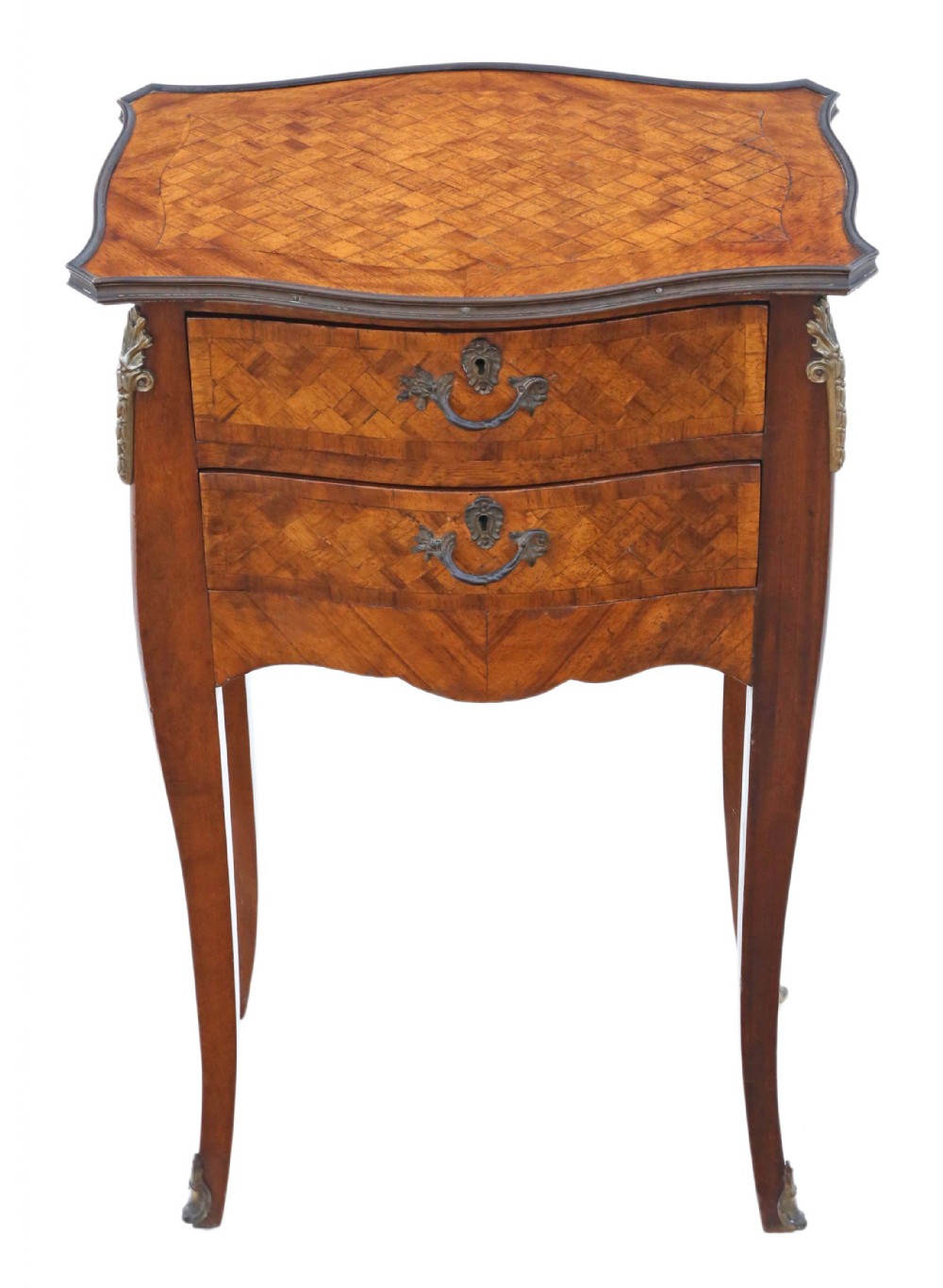 French parquetry bedside table