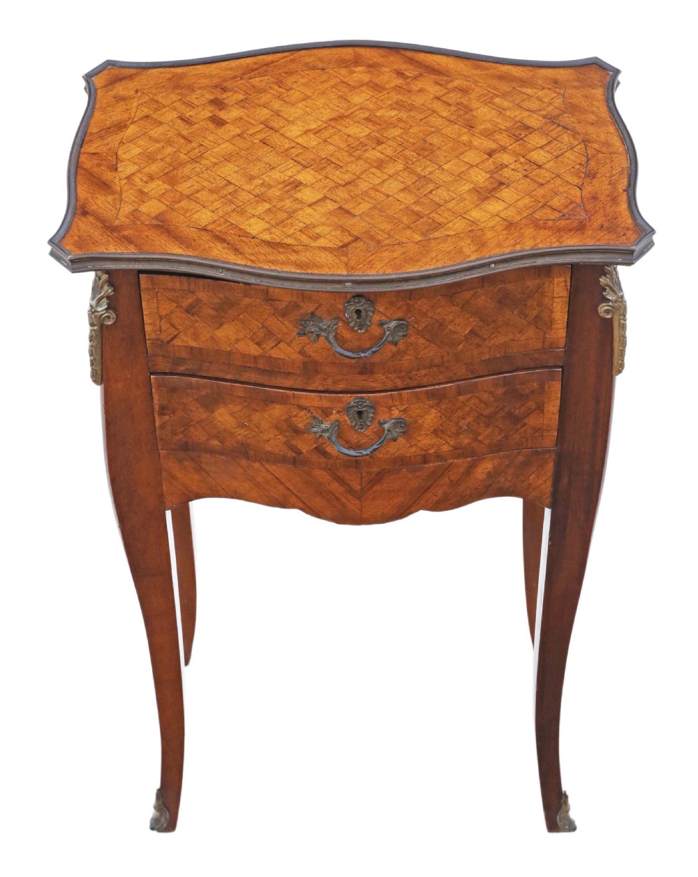 French parquetry bedside table View II
