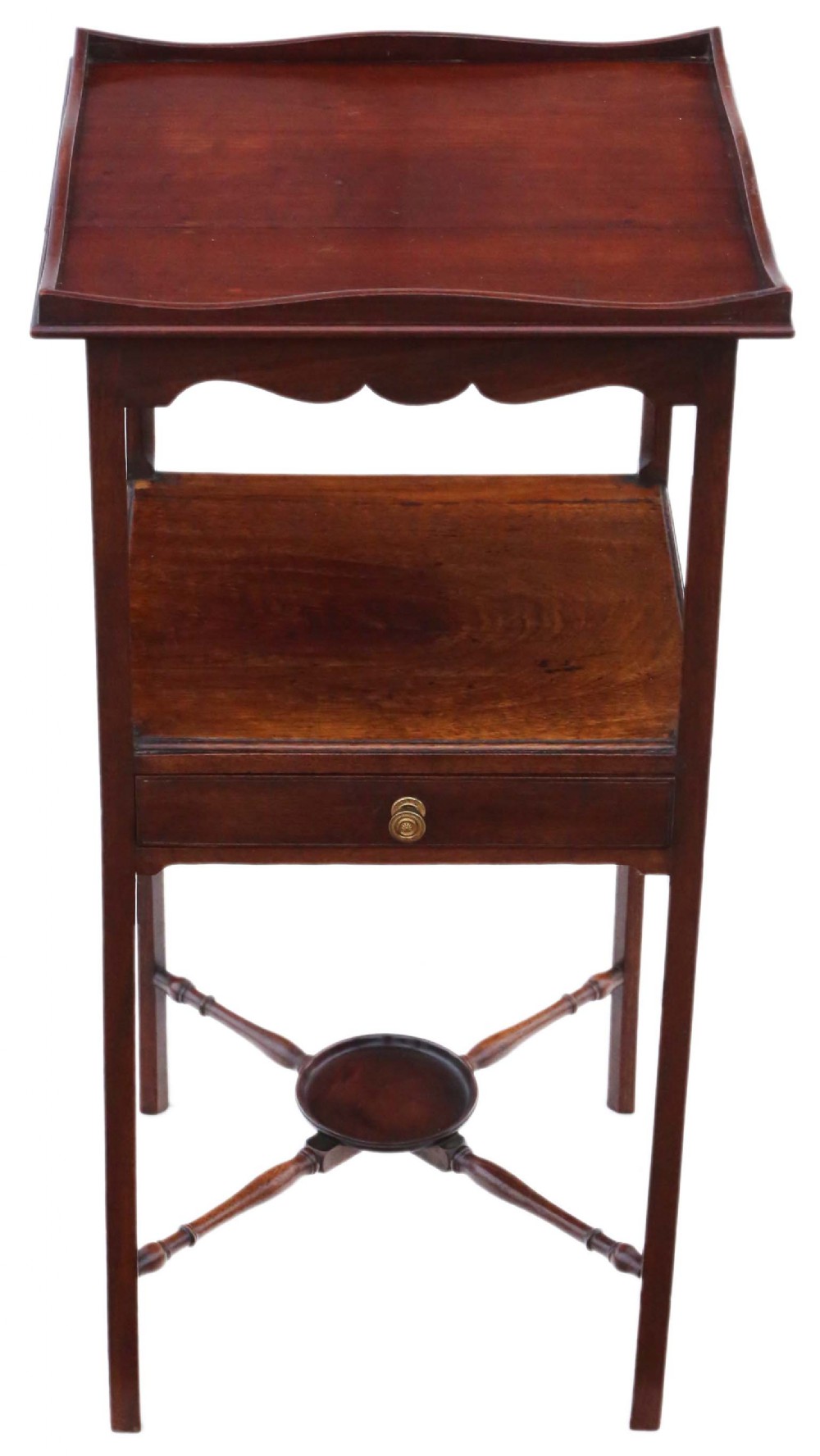 Georgian mahogany washstand bedside table