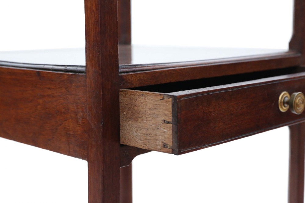 Georgian mahogany washstand bedside table View VI