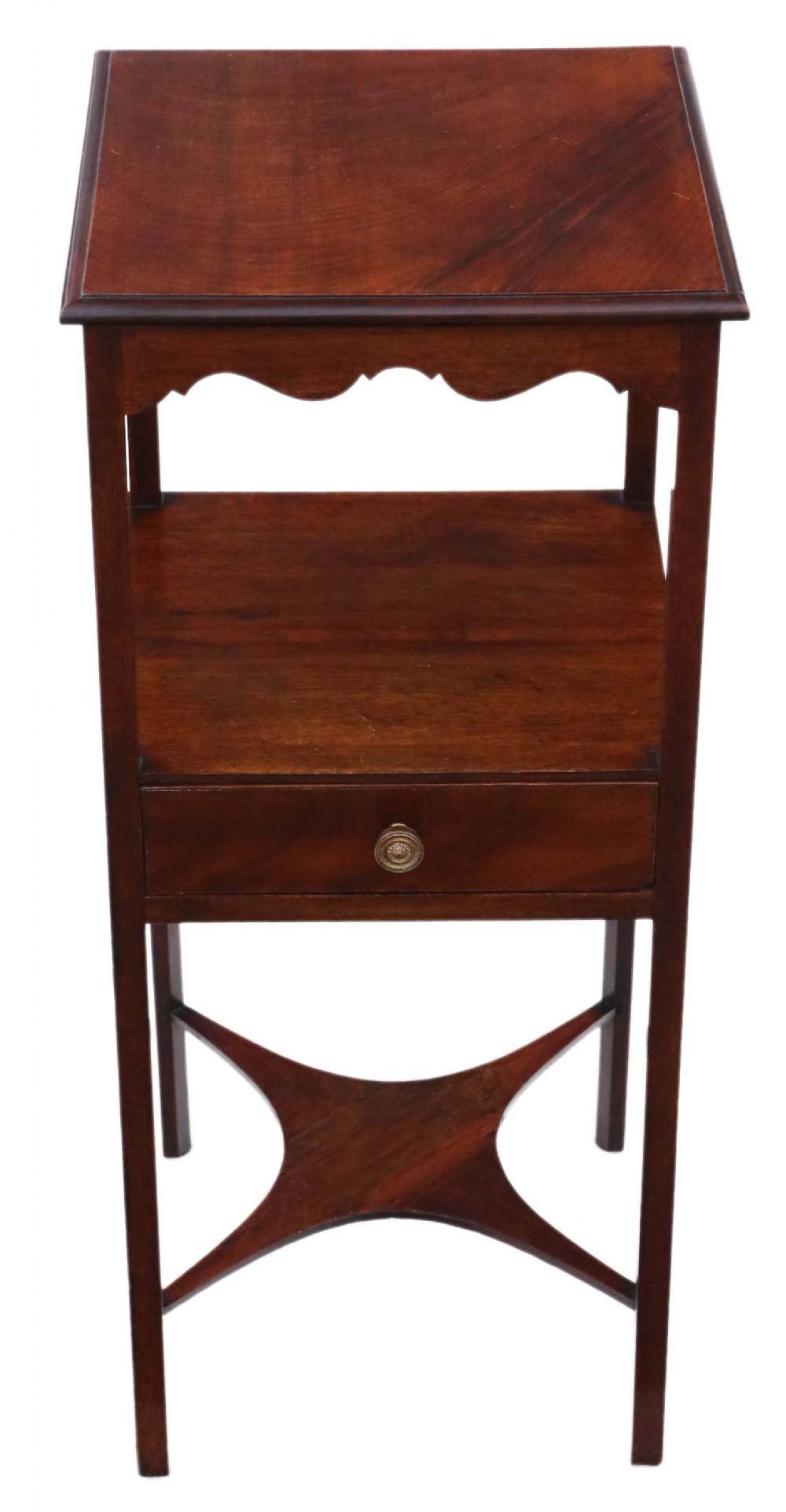 Georgian mahogany washstand bedside table