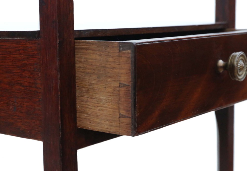 Georgian mahogany washstand bedside table View VI