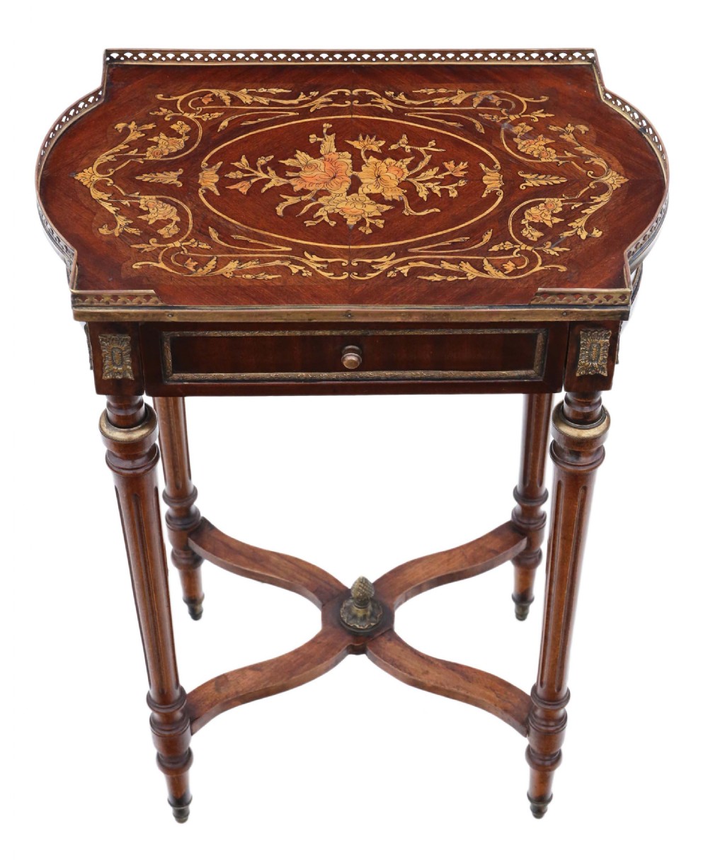 French marquetry bedside table View III