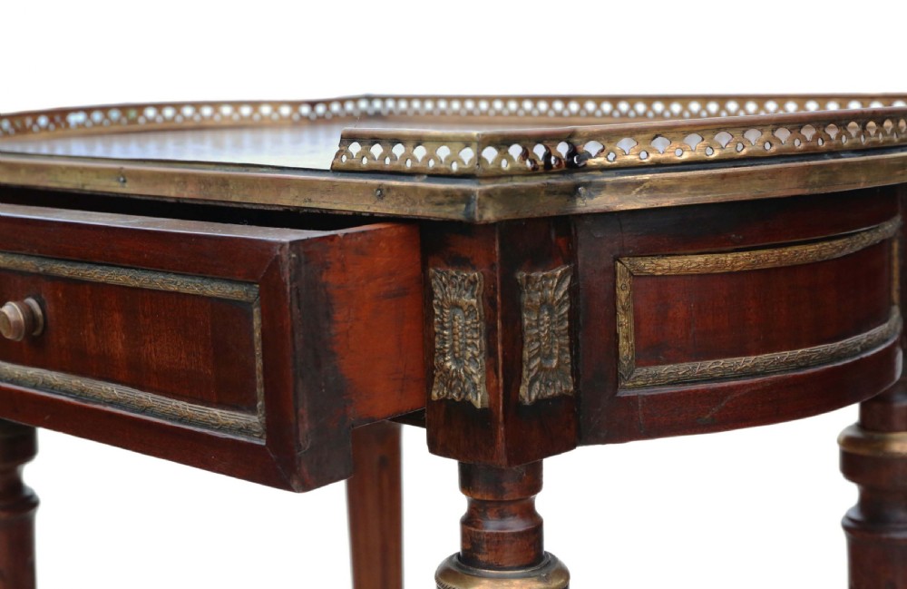 French marquetry bedside table View IV