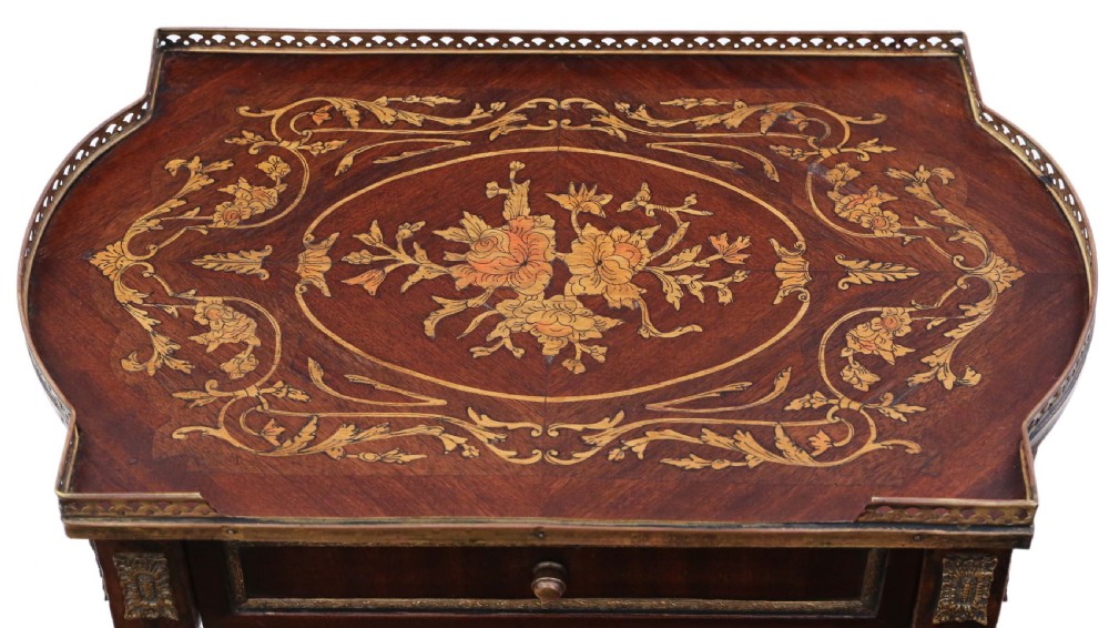 French marquetry bedside table View VI