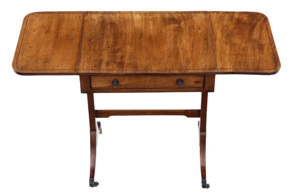 Regency small mahogany sofa table View II