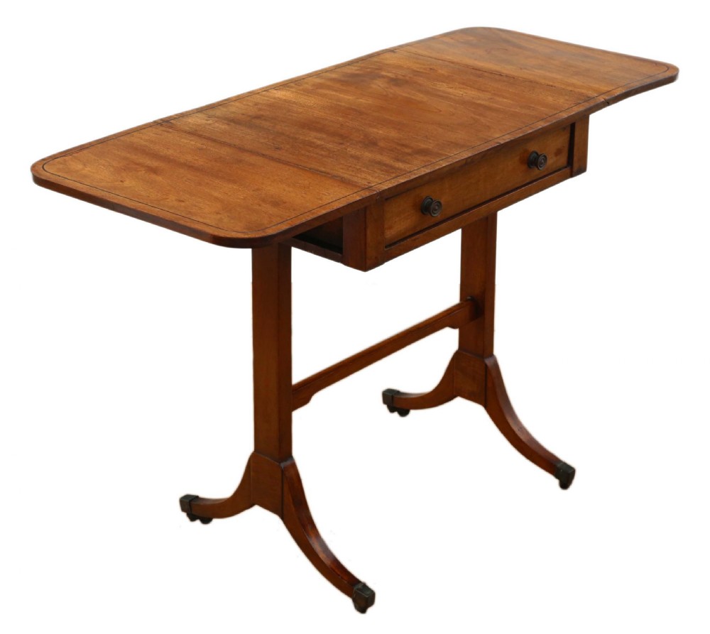 Regency small mahogany sofa table View IV