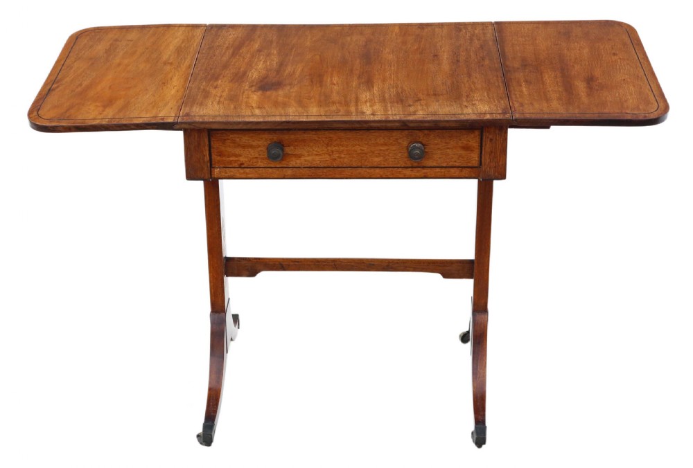 Regency small mahogany sofa table View VI