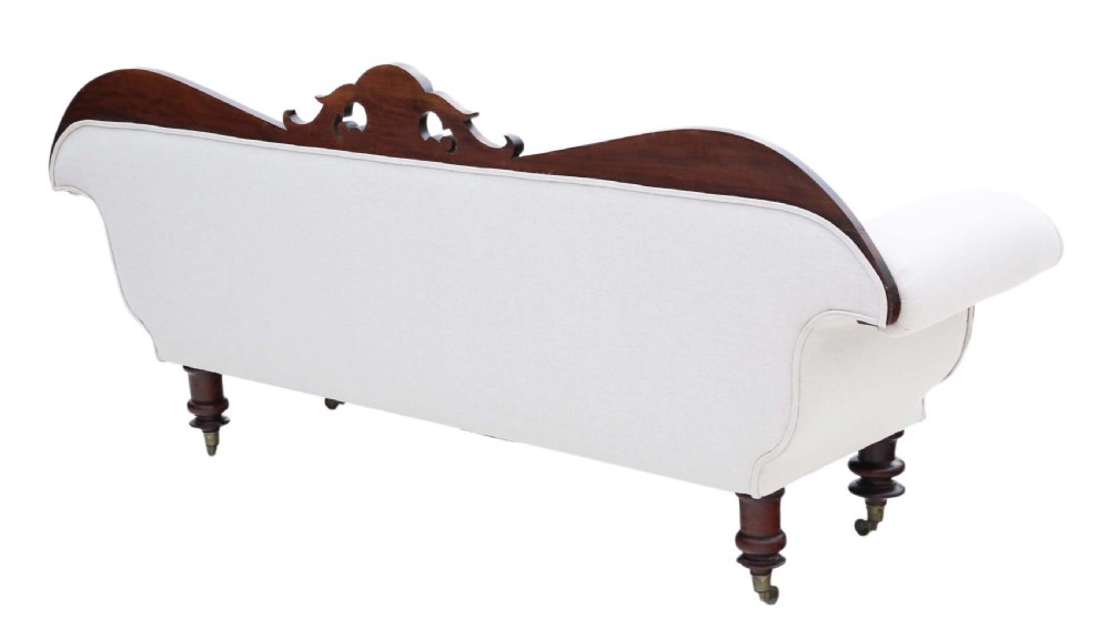 Regency show wood scroll arm sofa View VI