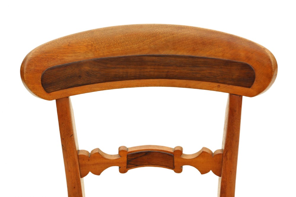 Set of 8 Victorian elm kitchen dining chairs View VI