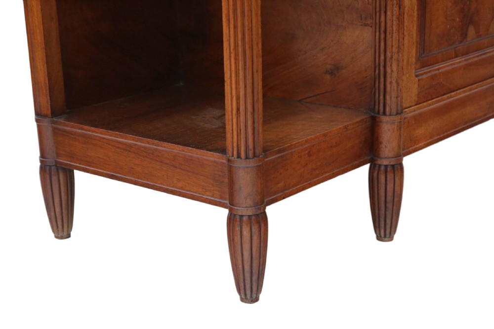 French marble and walnut mirror back sideboard View III