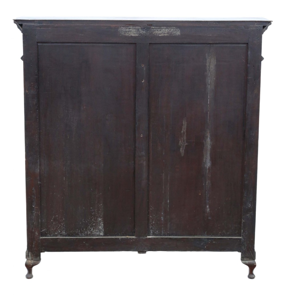 19th Century carved oak glazed bookcase View VII