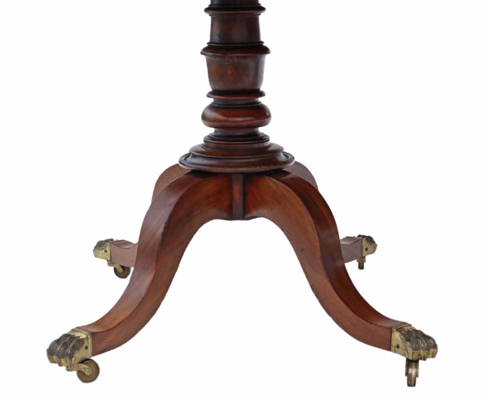 Mahogany extending pedestal dining table View VI