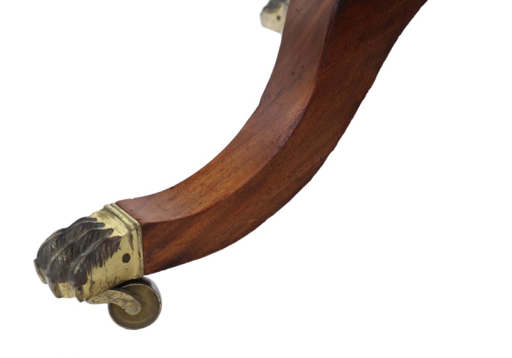 Mahogany extending pedestal dining table View VIII
