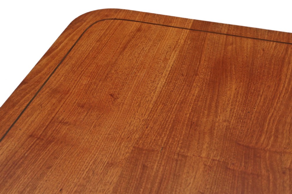 Regency inlaid mahogany loo breakfast table tilt top View VI