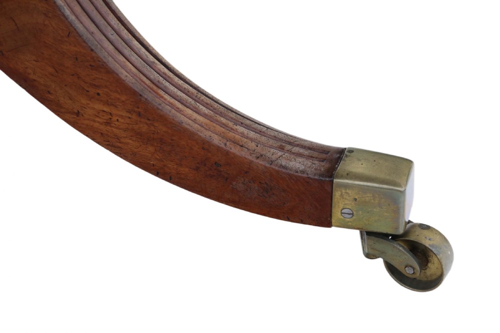 Regency inlaid mahogany loo breakfast table tilt top View IX