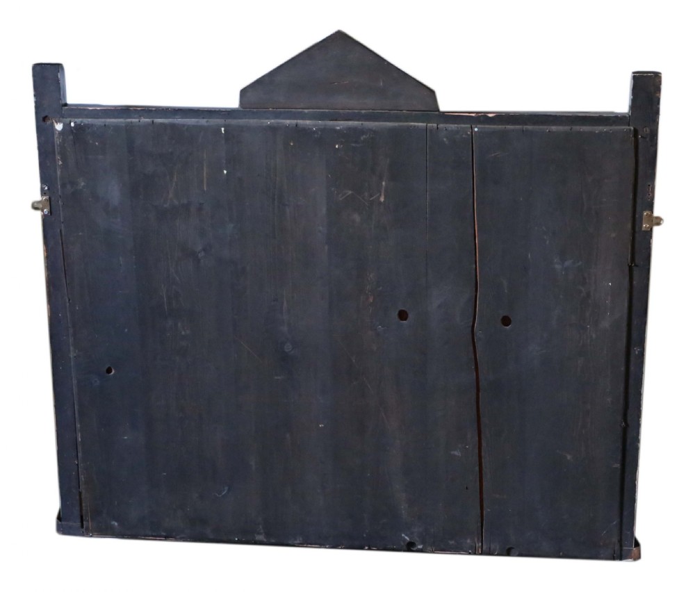 Large Aesthetic ebonised wall overmantle mirror  View X