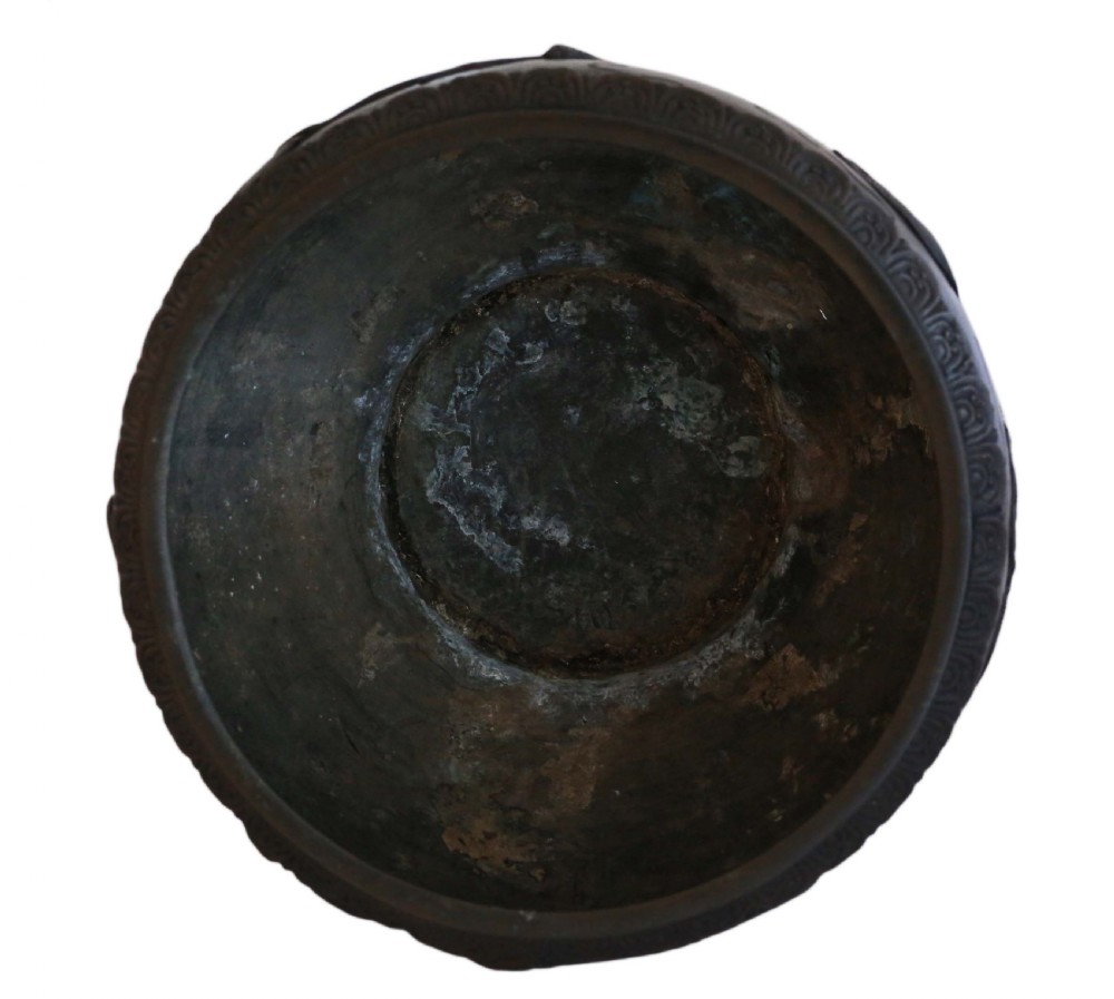 Oriental Meiji bronze Jardinière planter View VI