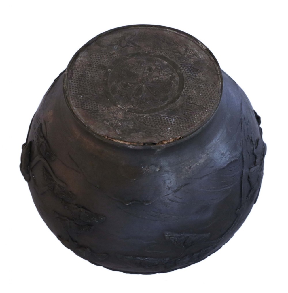 Oriental Meiji bronze Jardinière planter View VII