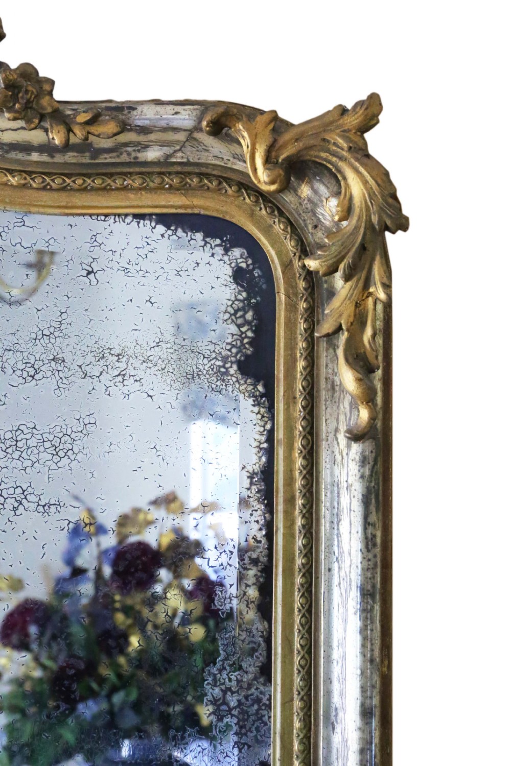 Very large 19th Century gilt overmantle wall mirror View V