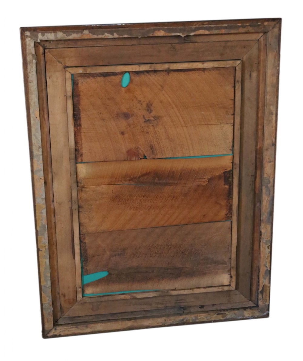 Large oak and gilt overmantle wall mirror View VI