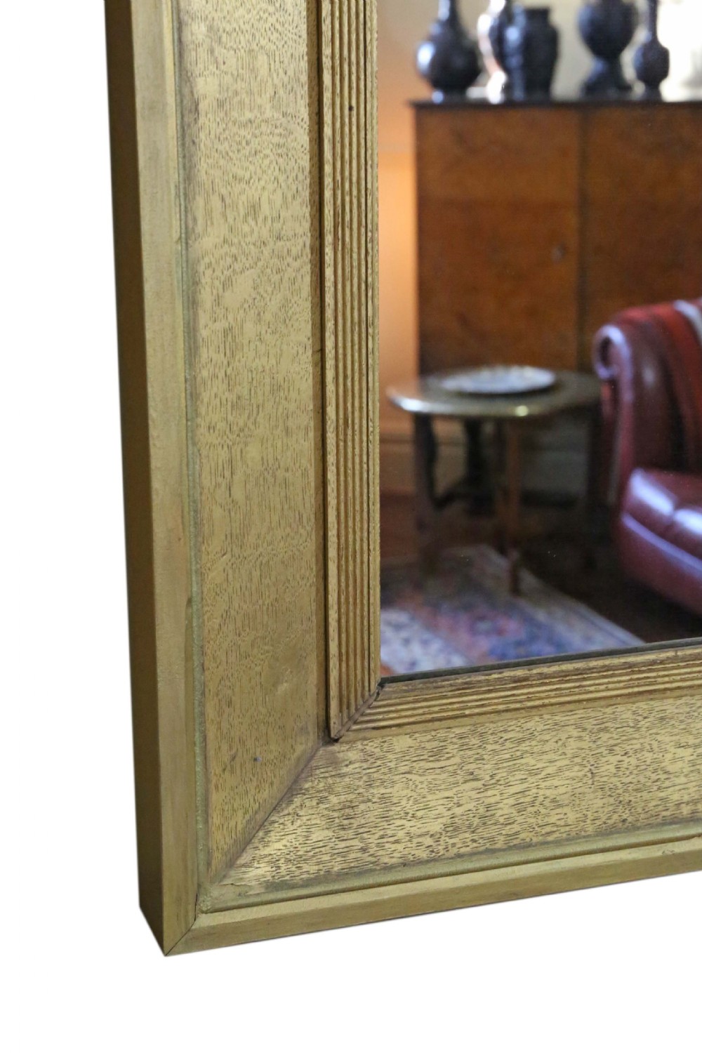 19th Century large gilt wall overmantle mirror View V