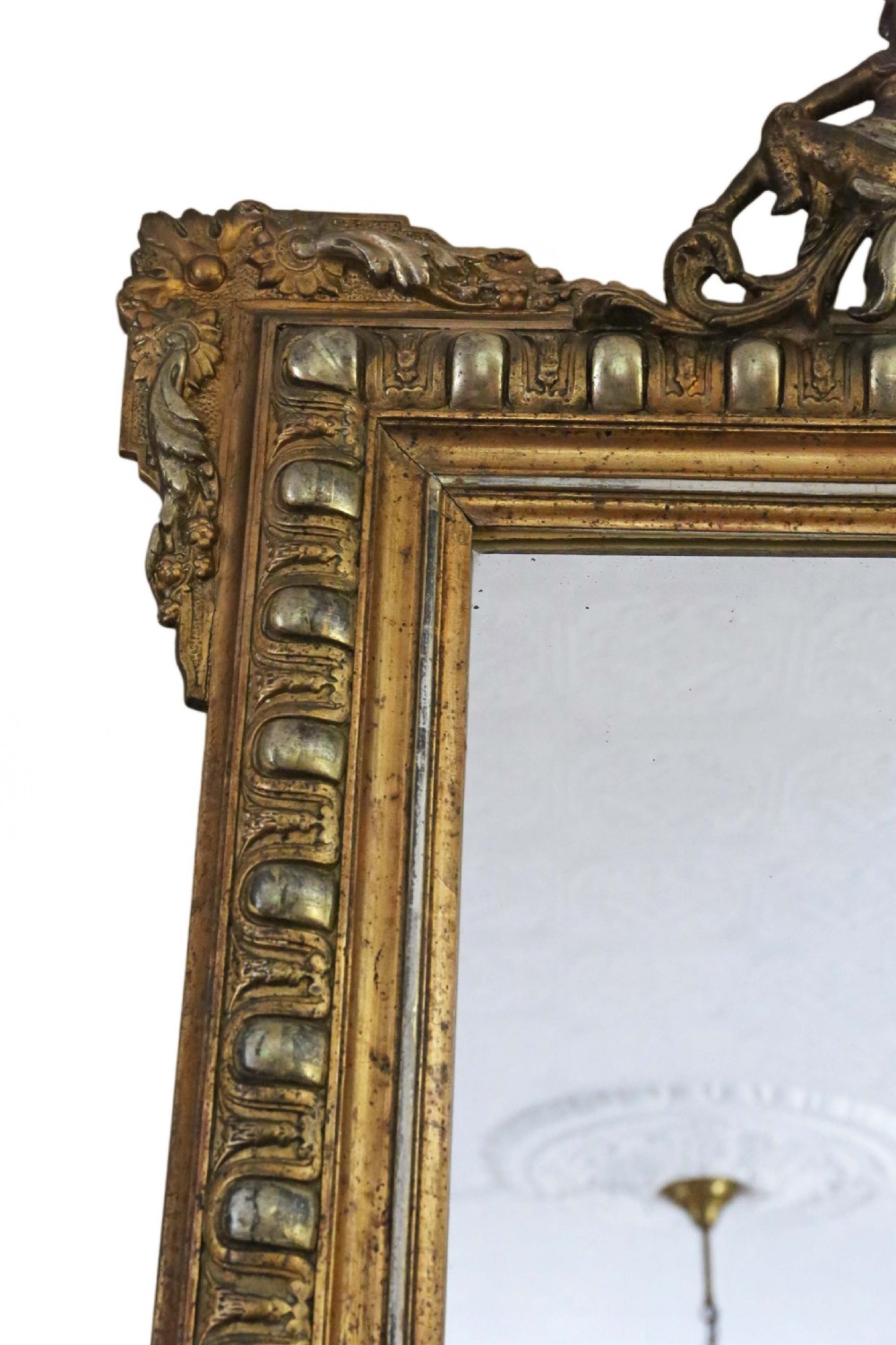 19th  Century gilt overmantle wall mirror  View III