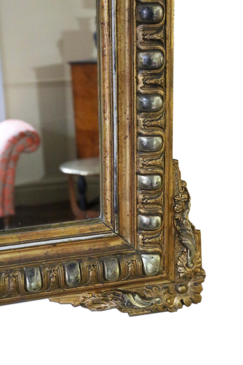 19th  Century gilt overmantle wall mirror  View V