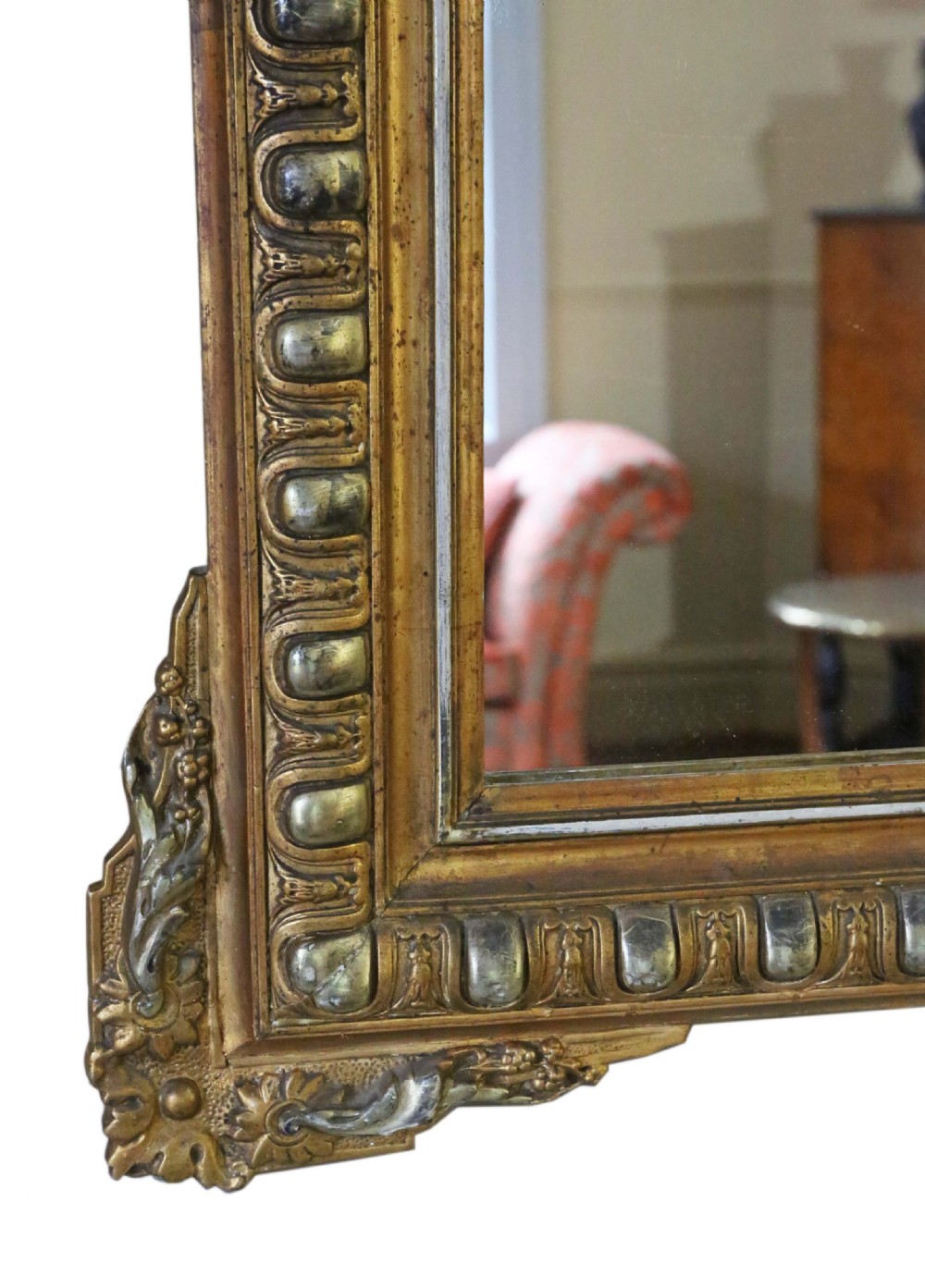 19th  Century gilt overmantle wall mirror  View VIII