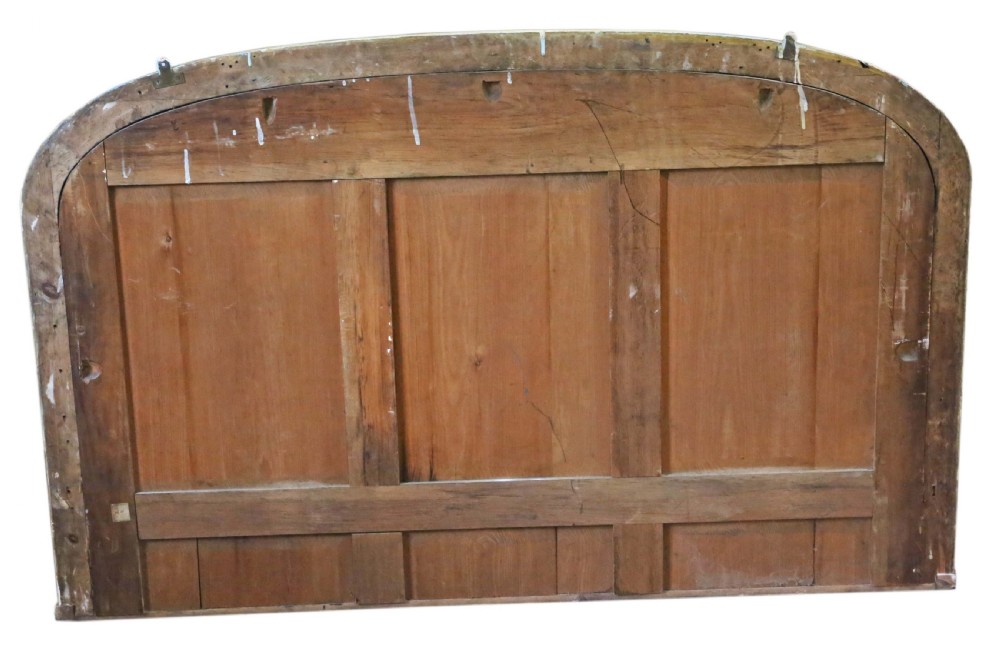 Very large wide gilt overmantle mirror 19th Century View VII