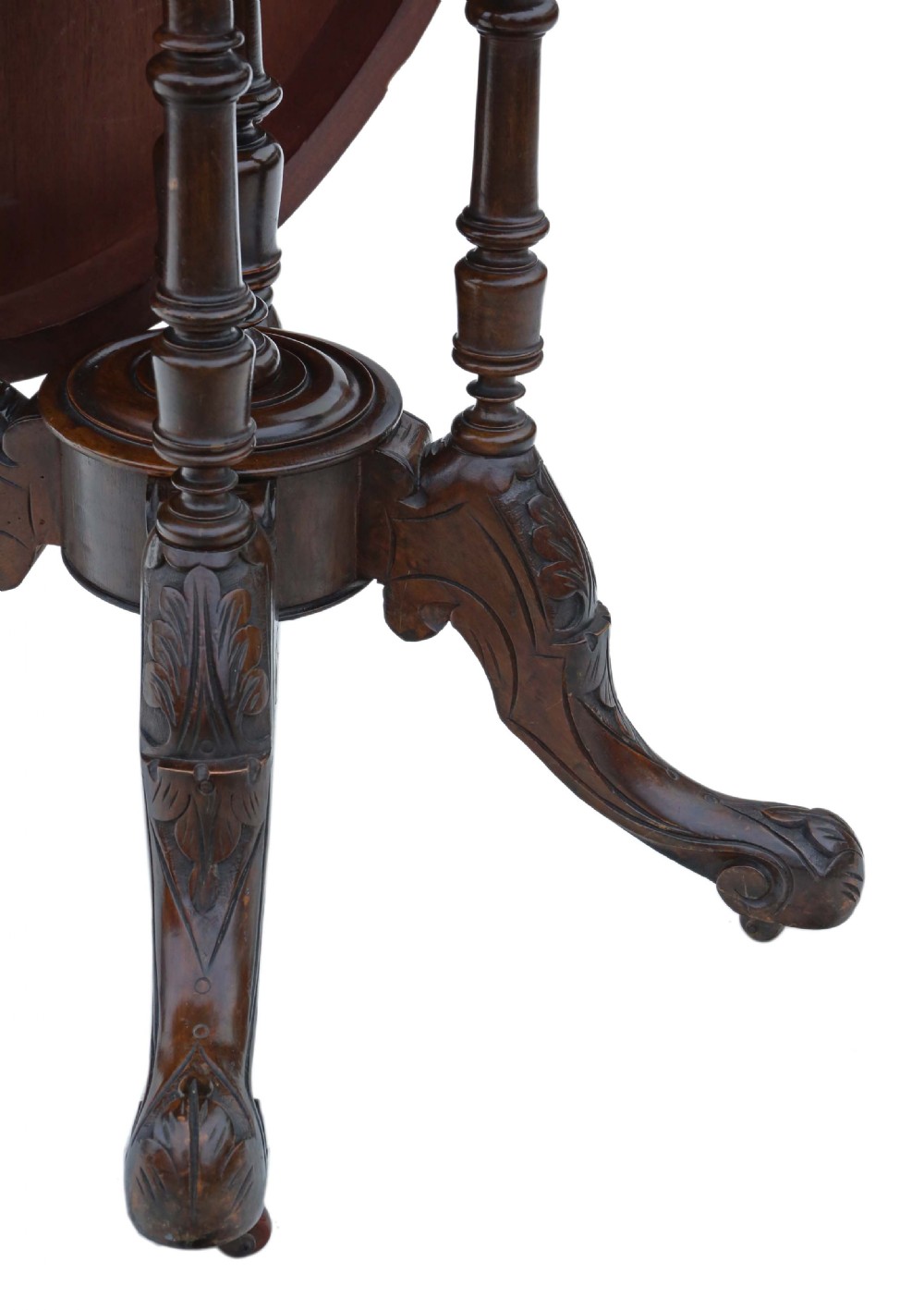 Victorian burr walnut marquetry oval loo breakfast table View IV