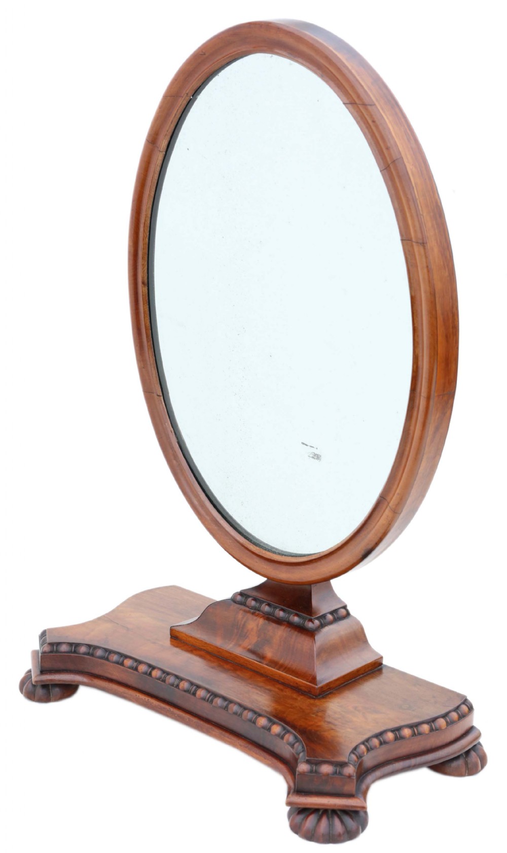 ANTIQUE LARGE FINE QUALITY REGENCY C1825 MAHOGANY DRESSING TABLE SWING MIRROR