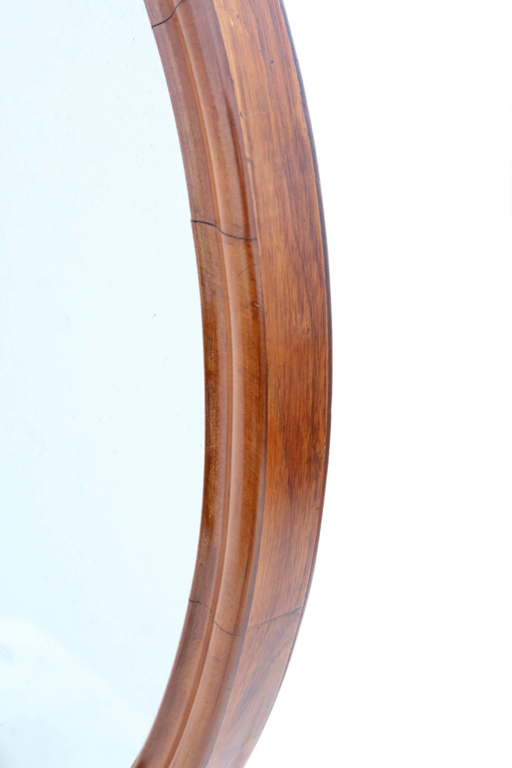ANTIQUE LARGE FINE QUALITY REGENCY C1825 MAHOGANY DRESSING TABLE SWING MIRROR View III