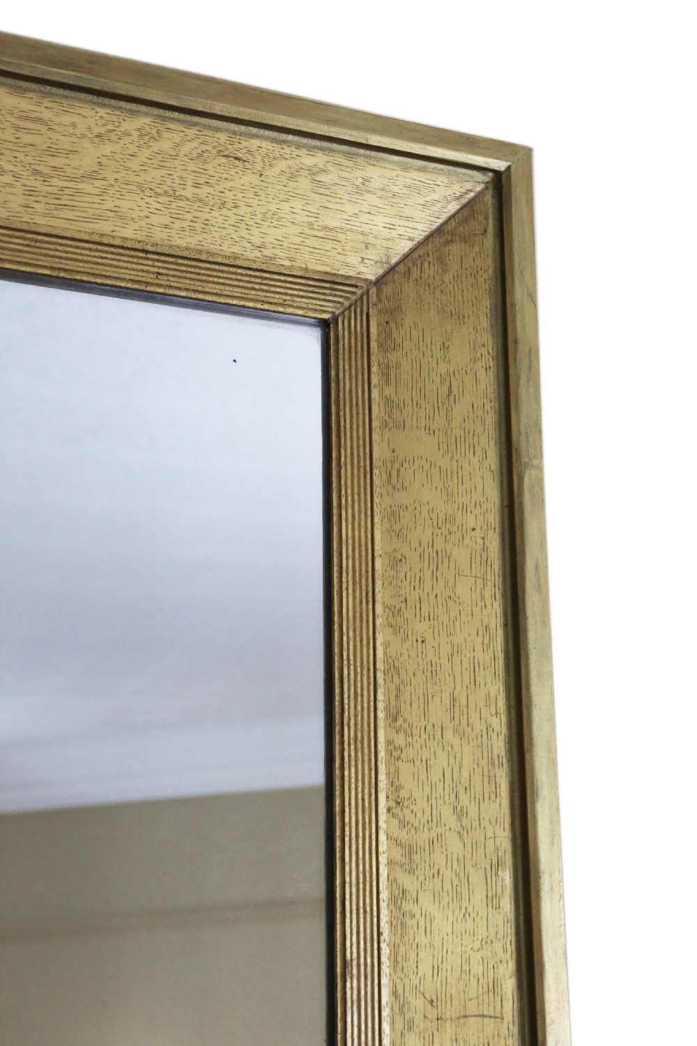 ANTIQUE LARGE FINE QUALITY GILT OVERMANTLE WALL MIRROR 19TH CENTURY View II