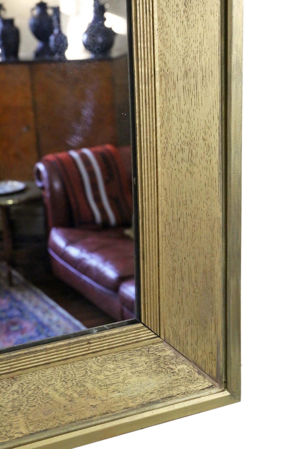 ANTIQUE LARGE FINE QUALITY GILT OVERMANTLE WALL MIRROR 19TH CENTURY View III