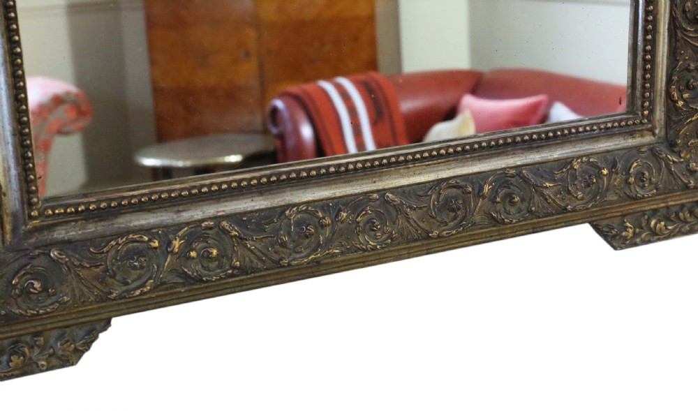 ANTIQUE RARE LARGE FINE QUALITY FRENCH 19TH CENTURY GILT MIRROR View VII